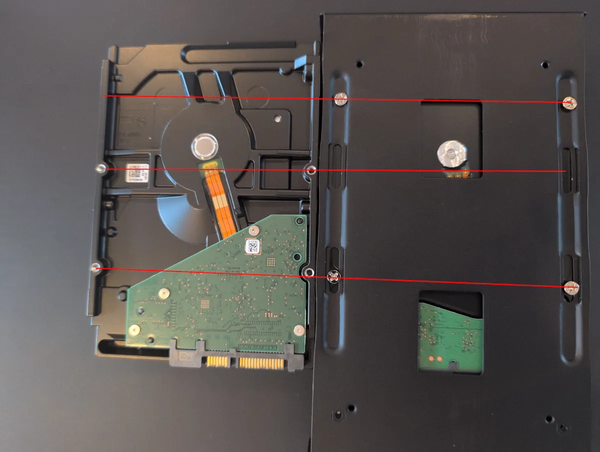 Modified external enclosure for fitting Ironwolf pro disk